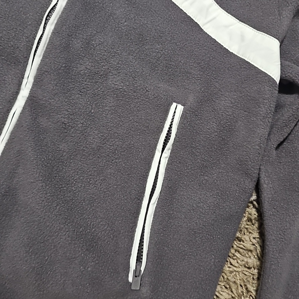 NWT Free People Movement Jacket In The Zone Zip Up Fleece Gunmetal Wintergreen - Picture 5 of 9